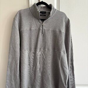 Ted Baker London 1/2 Half Zip Gazine Gray Pullover Sweater - SZ 7 (US-XXXL)